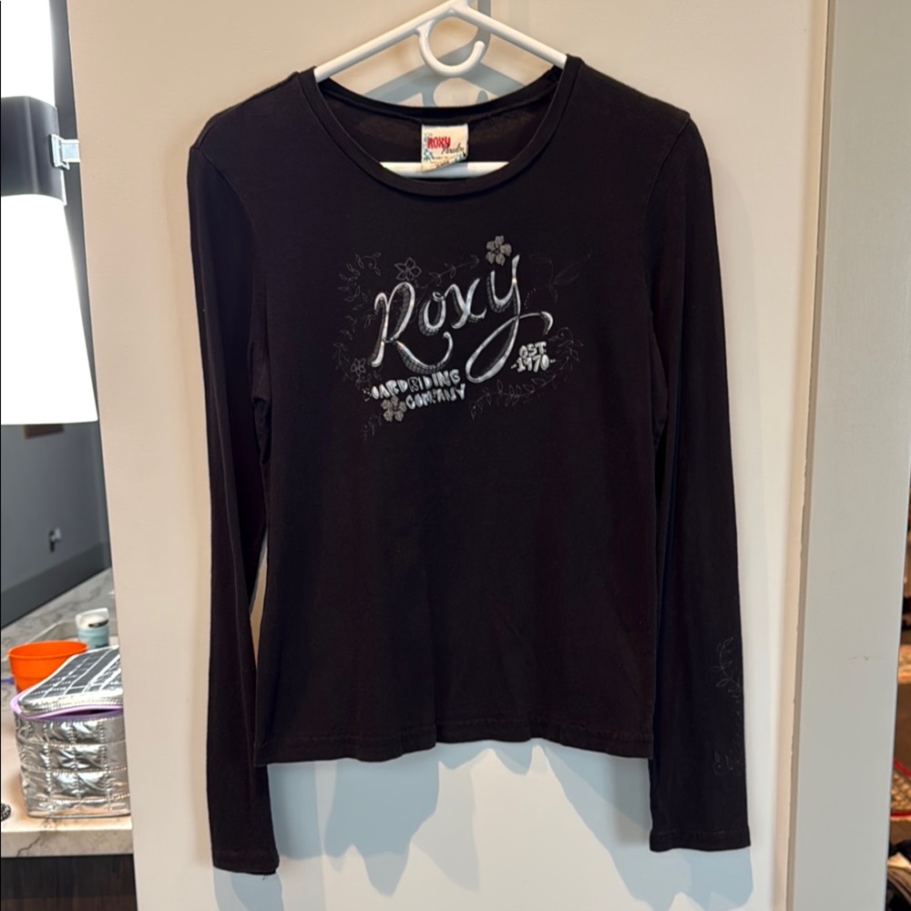 Roxy Black Long Sleeve Top